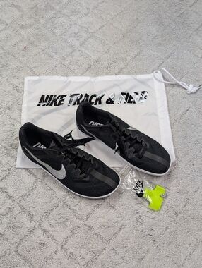 Nike Zoom Rival Distance Track & Field Spikes Black Silver Mens 10.5 DC8725-001